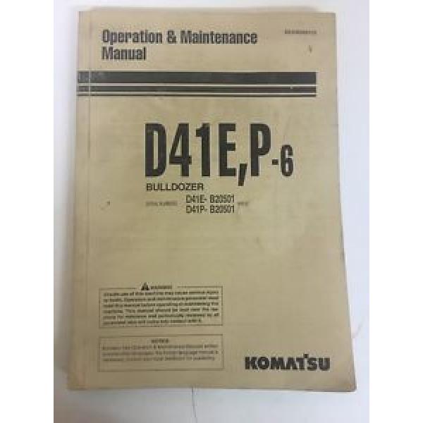 Operation Haiti  &amp; Maintenance Manual D41E,P-6 Bulldozer Komatsu #1 image