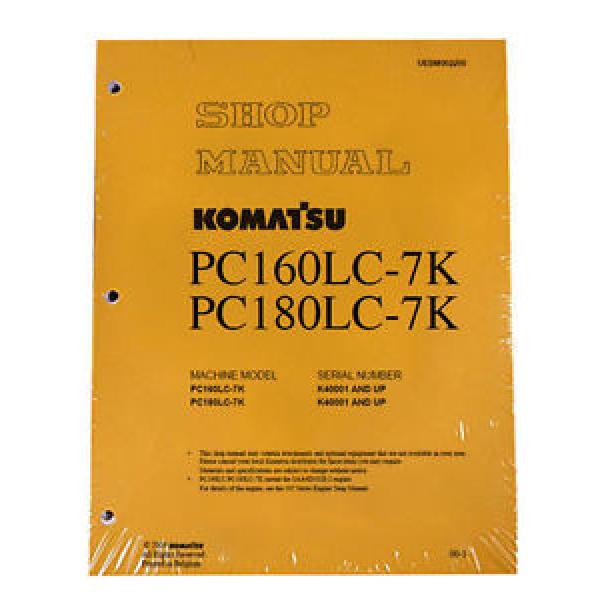 Komatsu Liechtenstein  Excavator Service PC160LC-7K, PC180LC-7K Shop Printed Manual #1 image