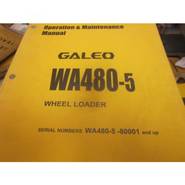 Komatsu Solomon Is  WA480-5 Wheel Loader Operation &amp; Maintenance Manual S/N 80001 &amp; Up #1 image