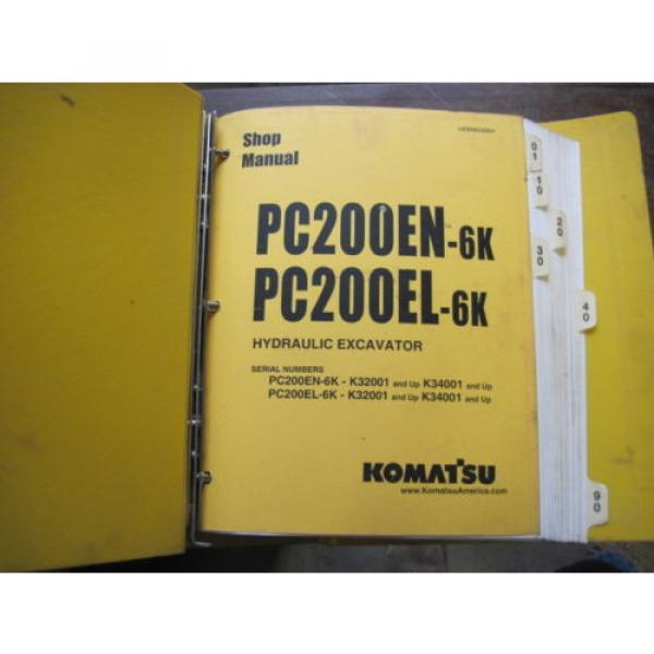 OEM United States of America  Komatsu PC200EN-6K PC200EL-6K SHOP SERVICE REPAIR Manual Book #5 image