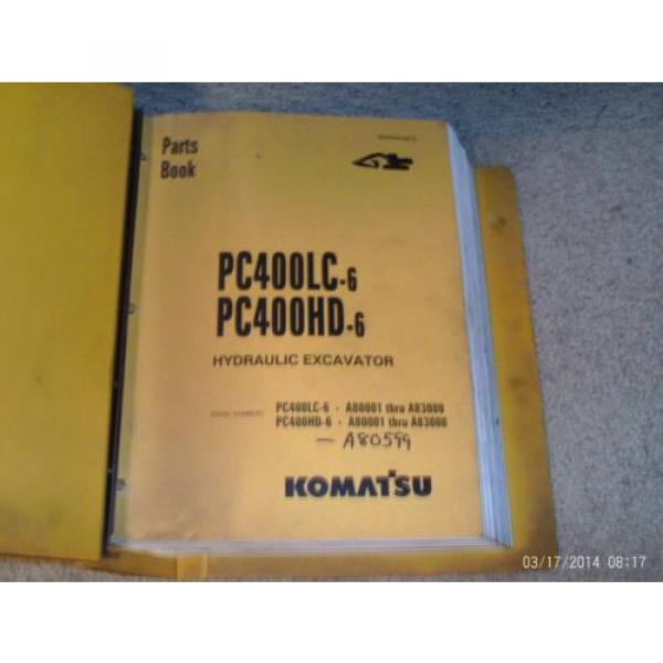 Komatsu Barbuda  PC400LC -6 PC400HD -6 Excavator Parts Catalog Manual # BEPB4006C3 #1 image