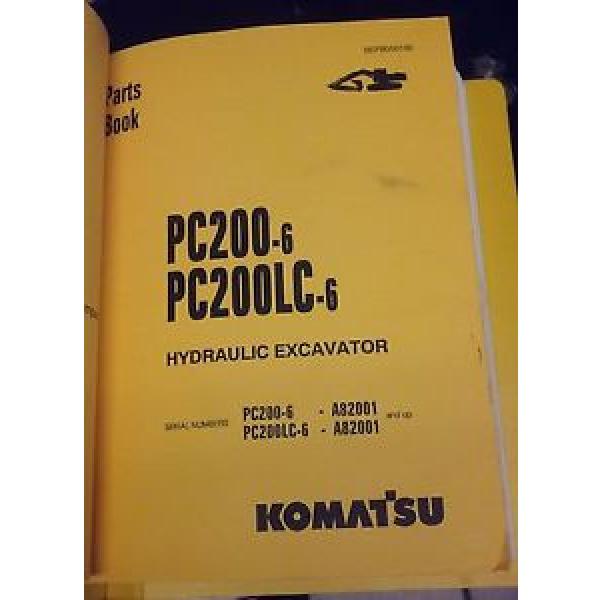 PARTS Andorra  MANUAL FOR PC200LC-6 SERIAL A82001 AND UP KOMATSU CRAWLER EXCAVATOR #1 image