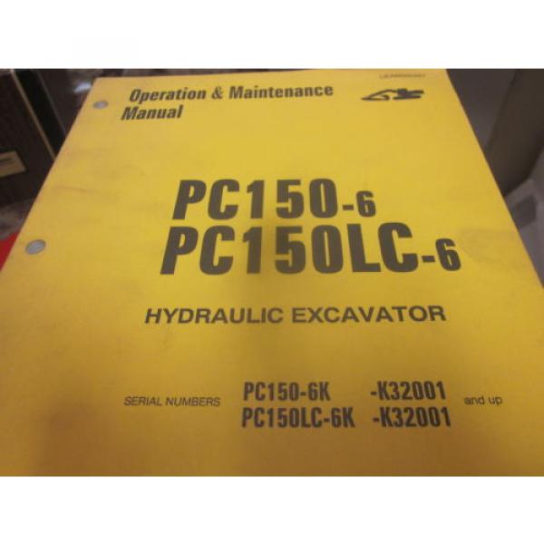Komatsu Solomon Is  PC150-6 PC150LC-6 Hydraulic Excavator Operation &amp; Maintenance Manual #1 image