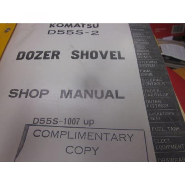 Komatsu Liberia  D55S-2 Dozer Shovel Repair Shop Manual #2 image