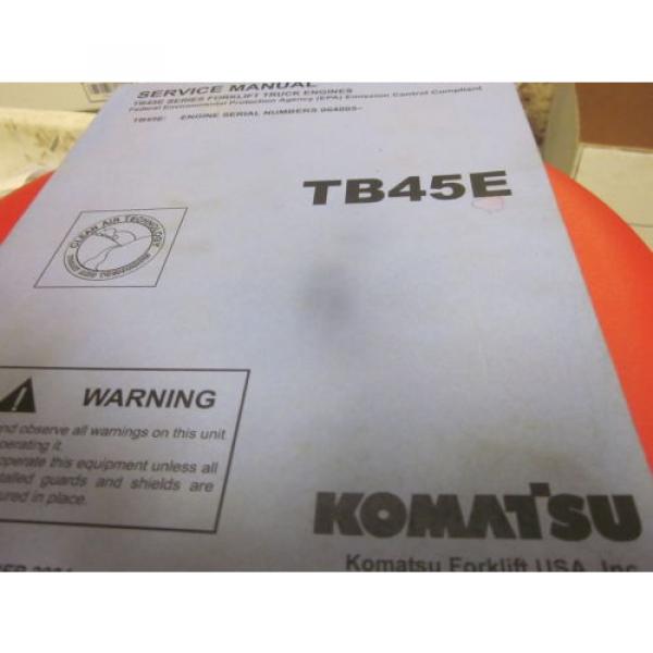 Komatsu Ethiopia  TB45E Series Forklift Truck Engines Service Manual #1 image