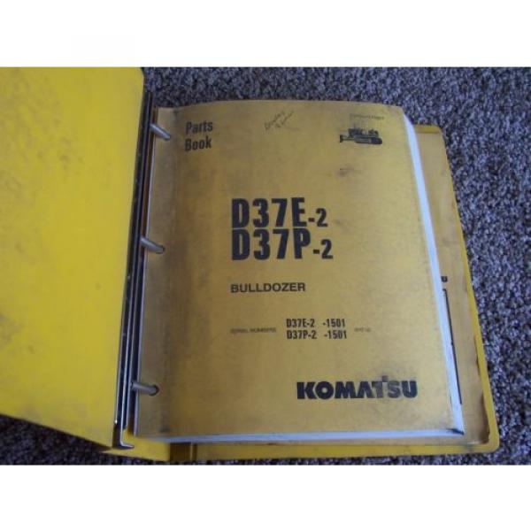 Komatsu Denmark  D37E-2 D37P-2 1501- Bulldozer Dozer Factory Parts Catalog Manual Manual #1 image