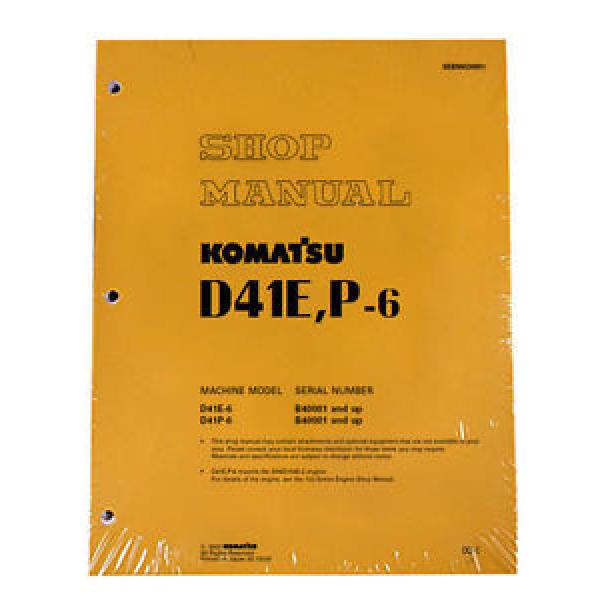 Komatsu Moldova, Republic of  D41E-6, D41P-6 w/ 6D102E-2 Engine Service Printed Manual #1 image