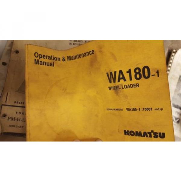 Komatsu Oman  WA180-1 Wheel Loader Operation &amp; Maintenance Manual #1 image