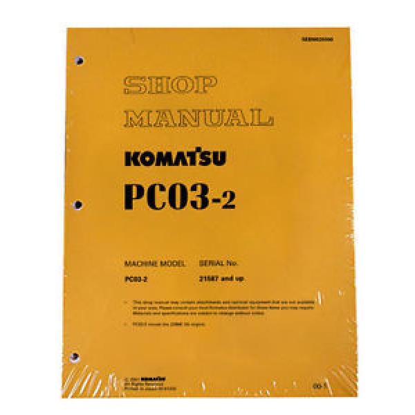 Komatsu Ethiopia  Service PC03-2 Shop Manual Repair Book NEW #1 image