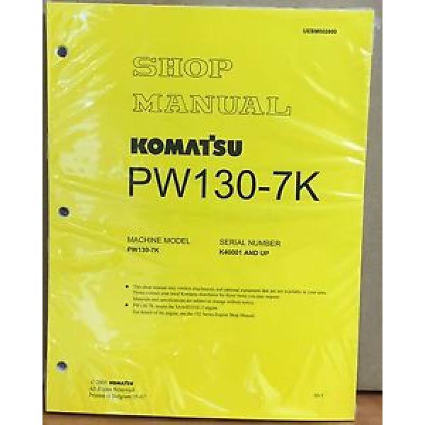 Komatsu Slovenia  Service PW130-7K Excavator Shop Manual NEW REPAIR #1 image