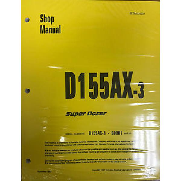 Komatsu Oman  D155AX-3 Series Dozer Service Shop Repair Printed Manual #1 image