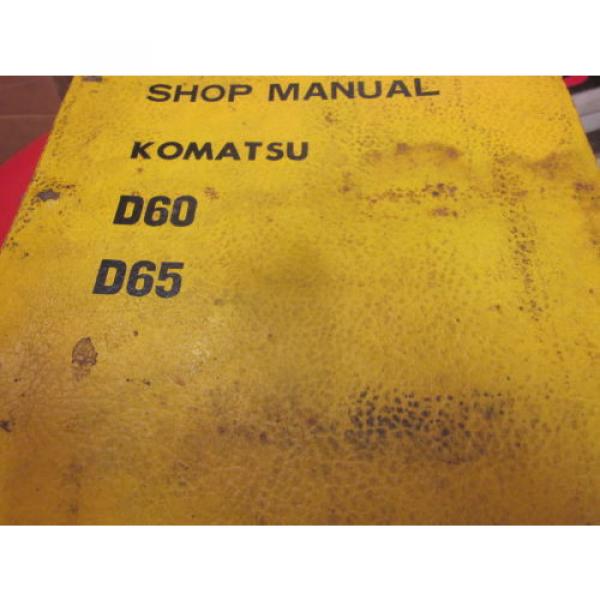 Komatsu Oman  D60 D65 Dozer Repair Shop Manual #1 image