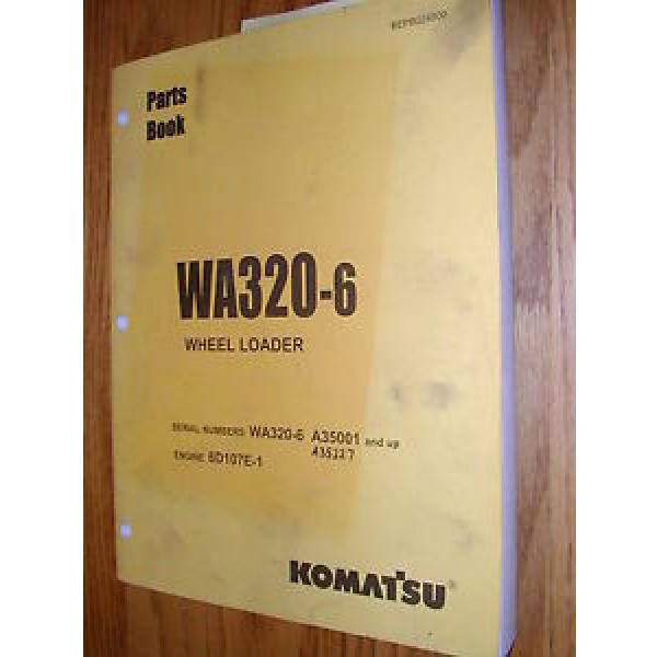 Komatsu Hongkong  WA320-6 PARTS MANUAL BOOK CATALOG WHEEL LOADER BEPB024800 GUIDE LIST #1 image