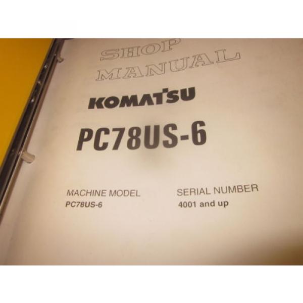 Komatsu Samoa Western  PC78US-6 Hydraulic Excavator Service Repair Manual #1 image