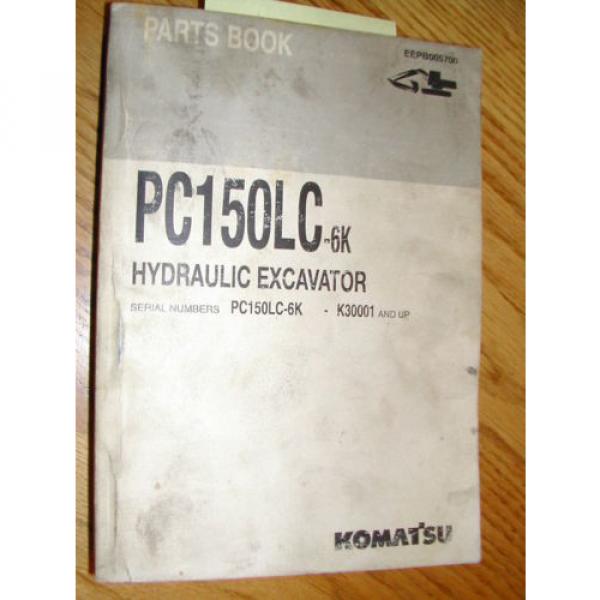 Komatsu Haiti  PC150LC-6K PARTS MANUAL BOOK CATALOG HYD EXCAVATOR GUIDE BOOK EEPB005700 #1 image