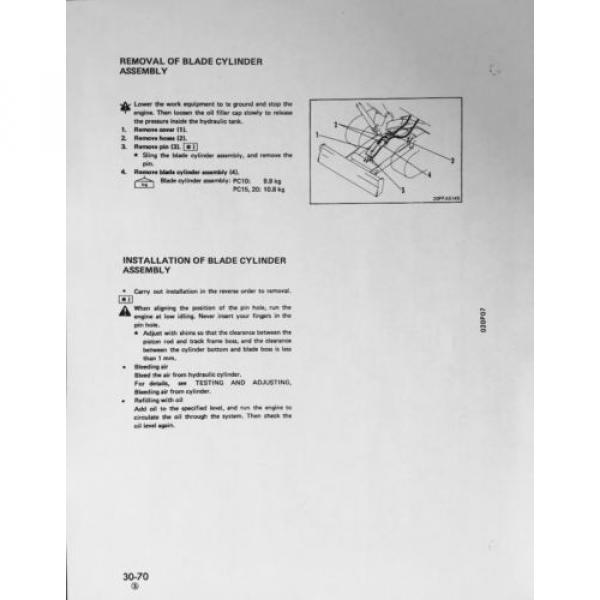 KOMATSU Cuinea  PC10-7 PC15-3 PC20-7 Hydraulic Excavator Service Shop Repair Manual Book #5 image