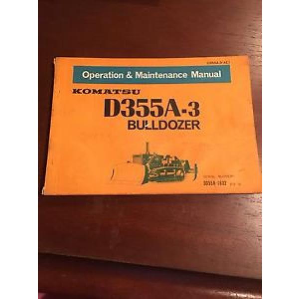 Komatsu Honduras  Operation &amp; Maintenance Manual for D355A-3 Bulldozer #1 image