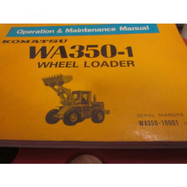 Komatsu Suriname  WA350-1 Wheel Loader Operation &amp; Maintenance Manual 10001-Up #1 image